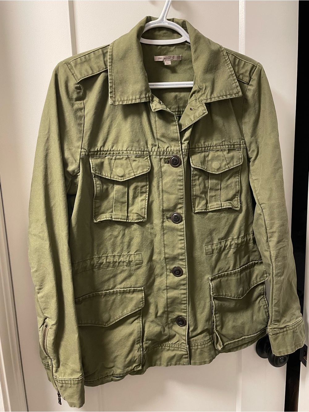 GAP Olive Green Women's Utility Jacket - Picture 2 of 11